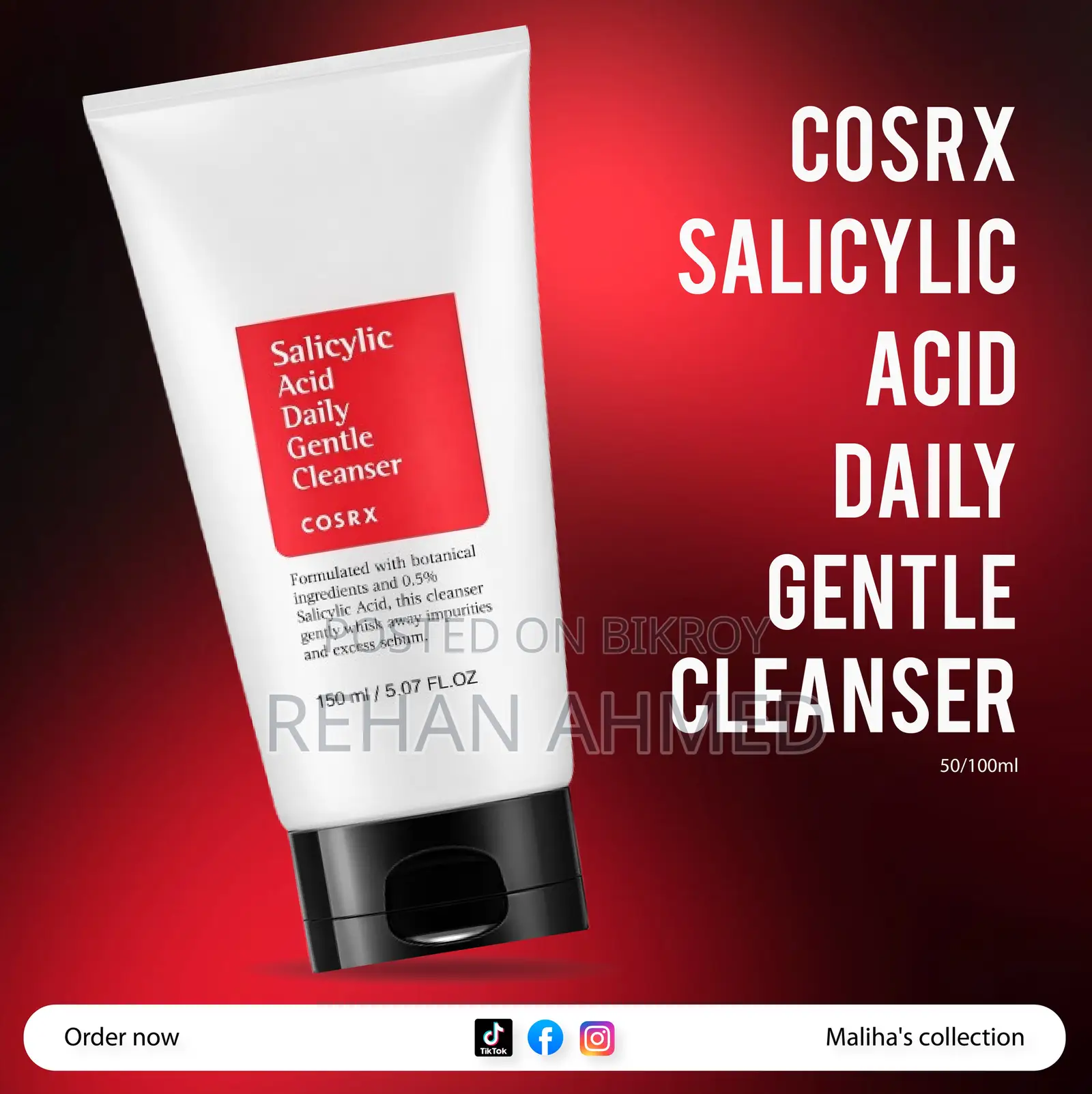 Cosrx Salicylic Acid Daily Gentle Cleanser