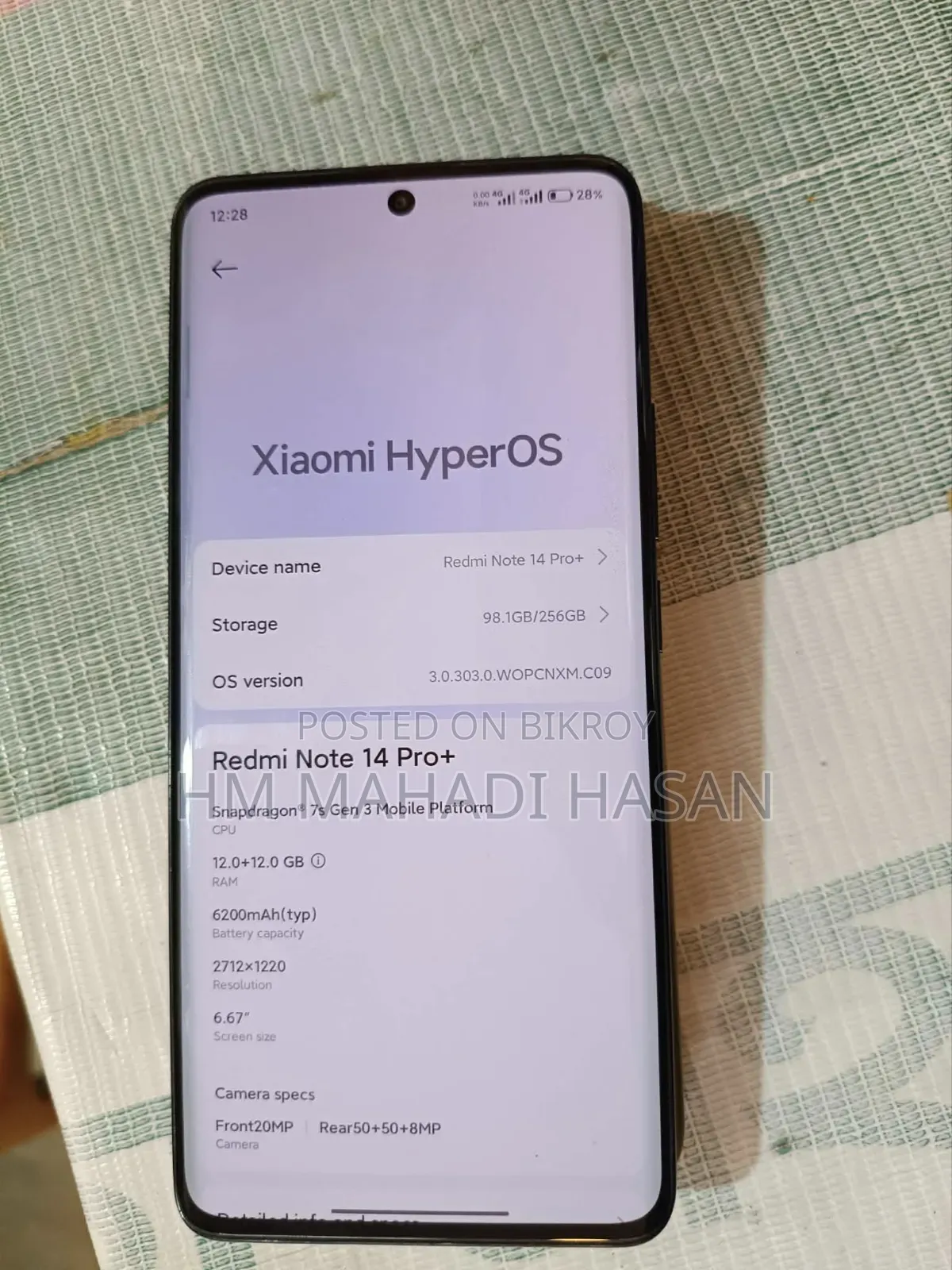 Xiaomi Redmi Note 14 Pro+ 256 GB Black