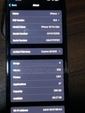 Apple iPhone 16 Pro Max 256 GB Black