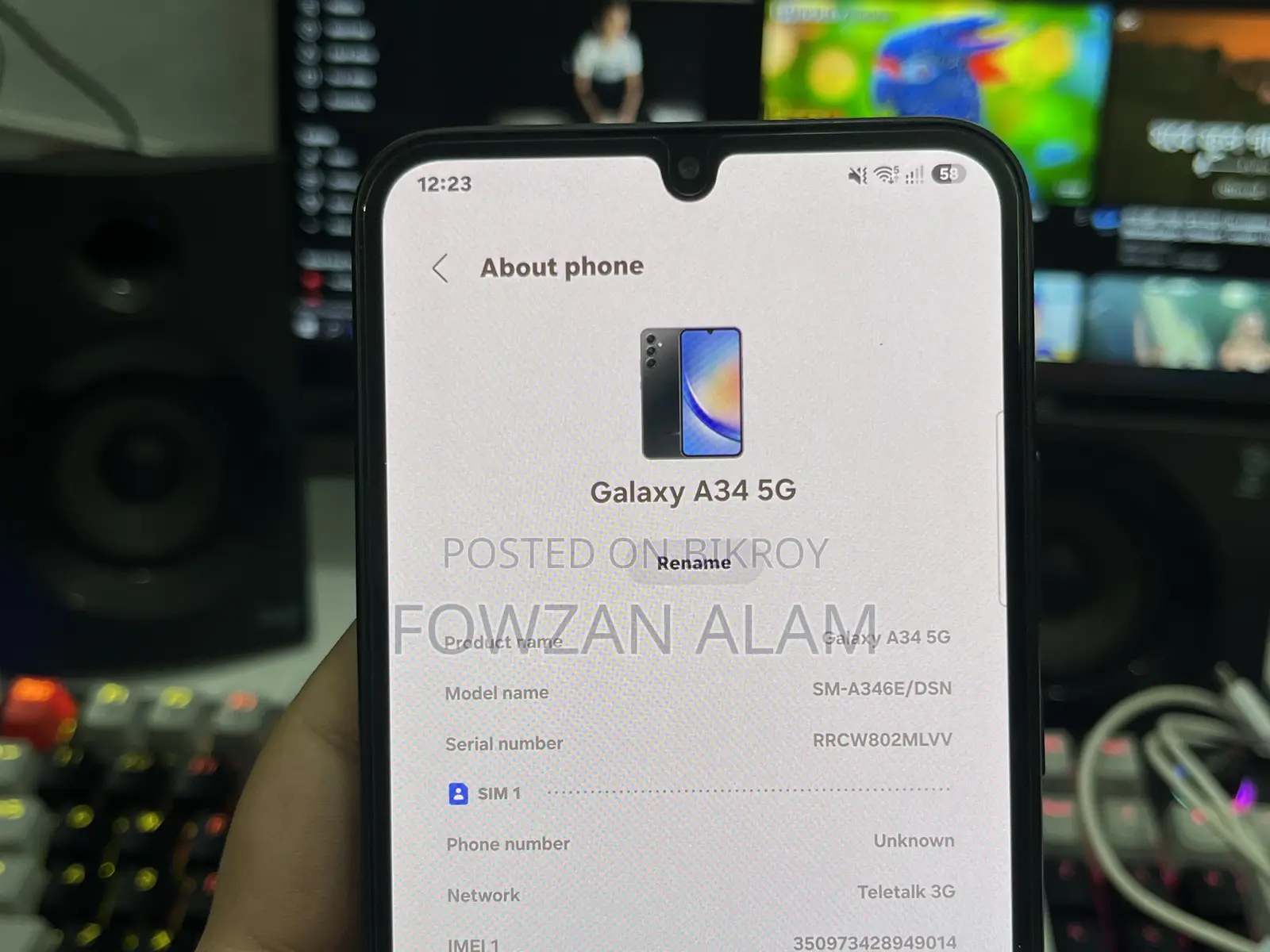 Samsung Galaxy A34 5G 128 GB Black