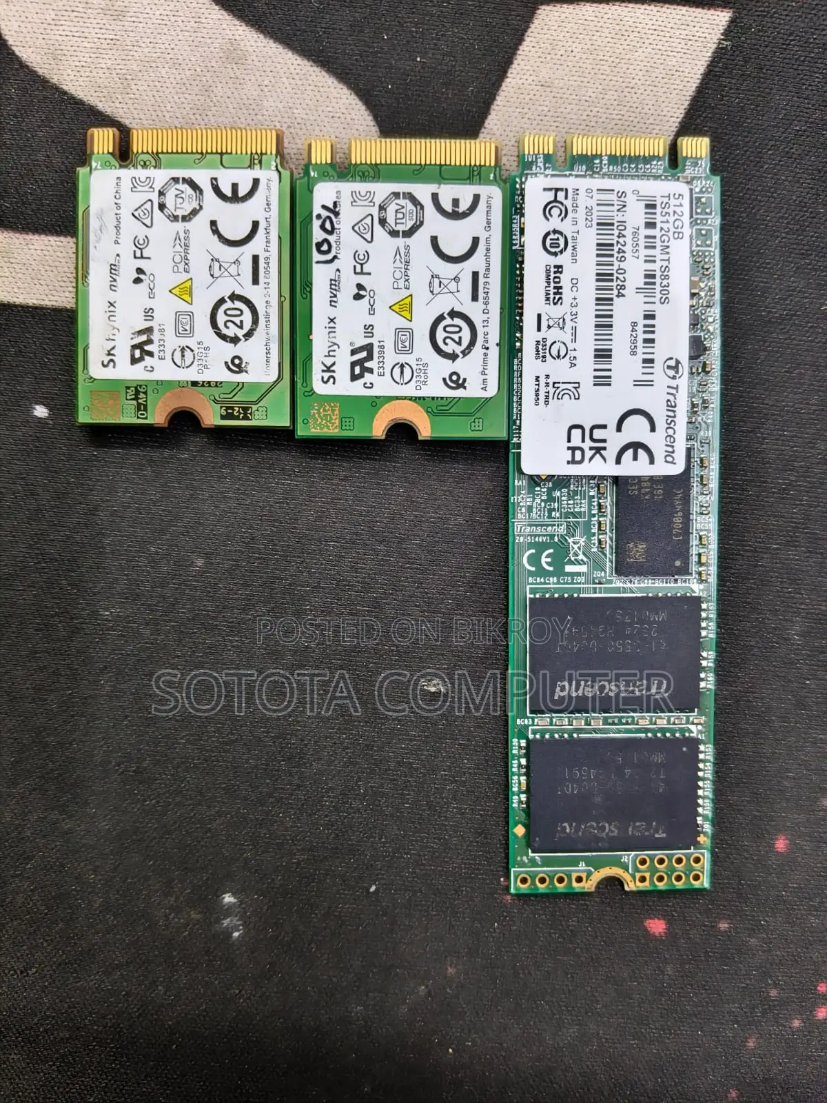 Sk Hynix 512GB SSD M.2 NVMe & Transcend 832S 512GB M.2 2280 (15 Days Warranty)