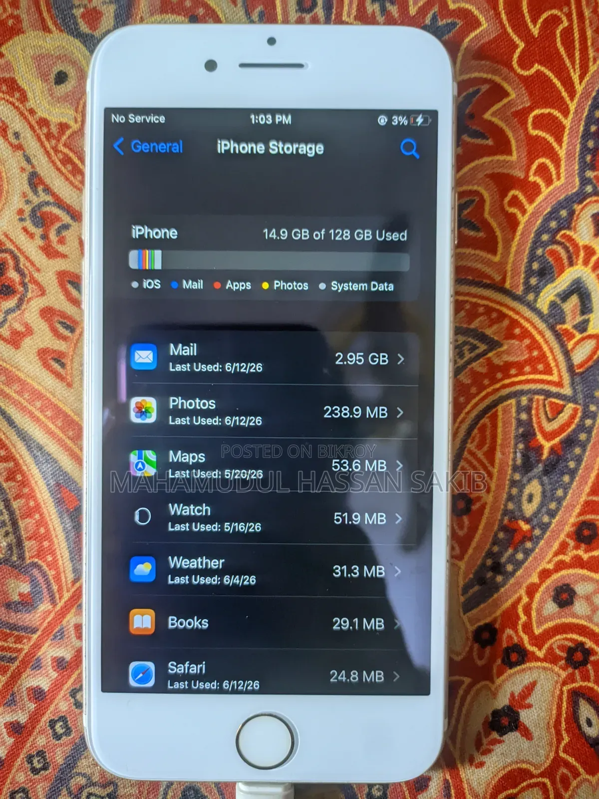 অ্যাপল আইফোন ৭ ১২৮ জিবি রোজ গোল্ড