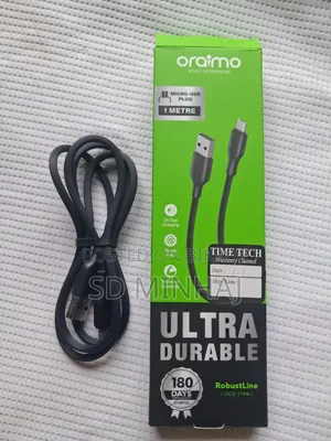 Oraimo Type B Cable.Fast Charging Support. High Quality Cable.