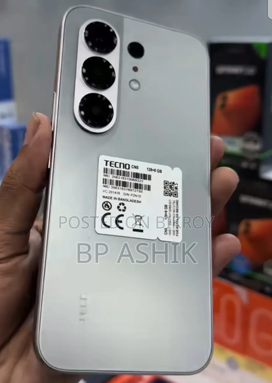 New Tecno Camon 50 256 GB Gray
