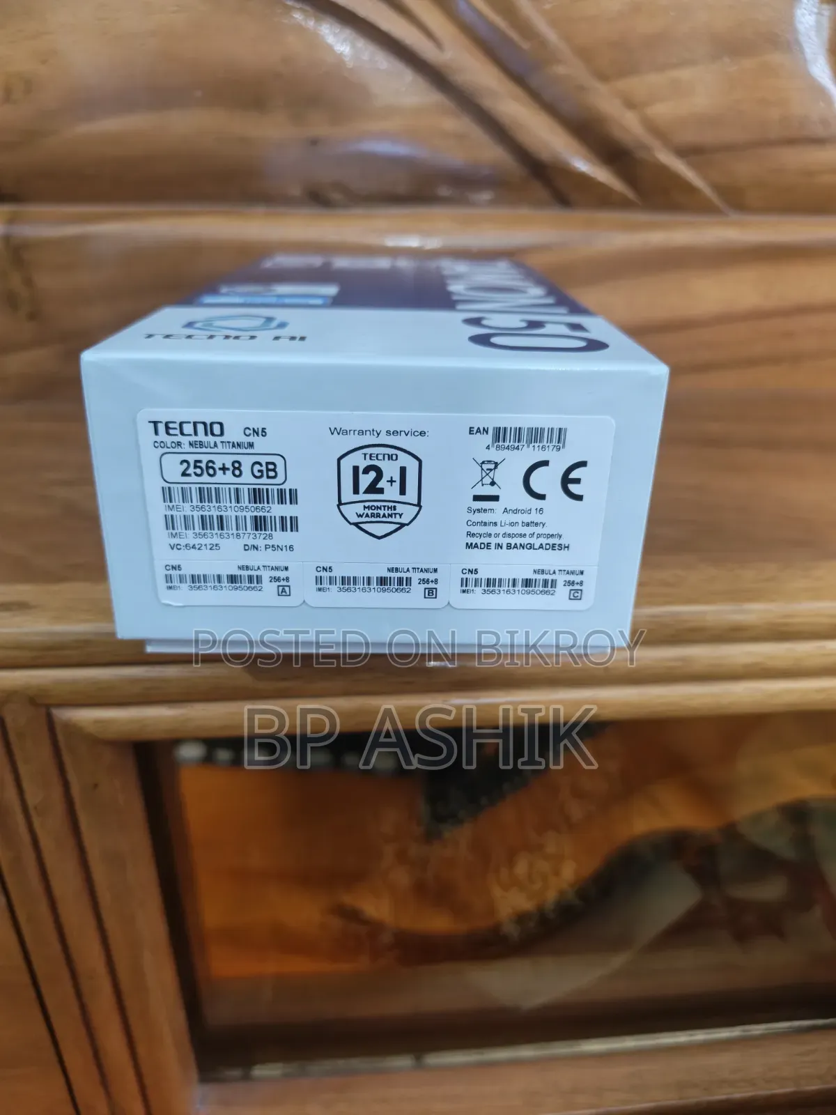 New Tecno Camon 50 256 GB Gray
