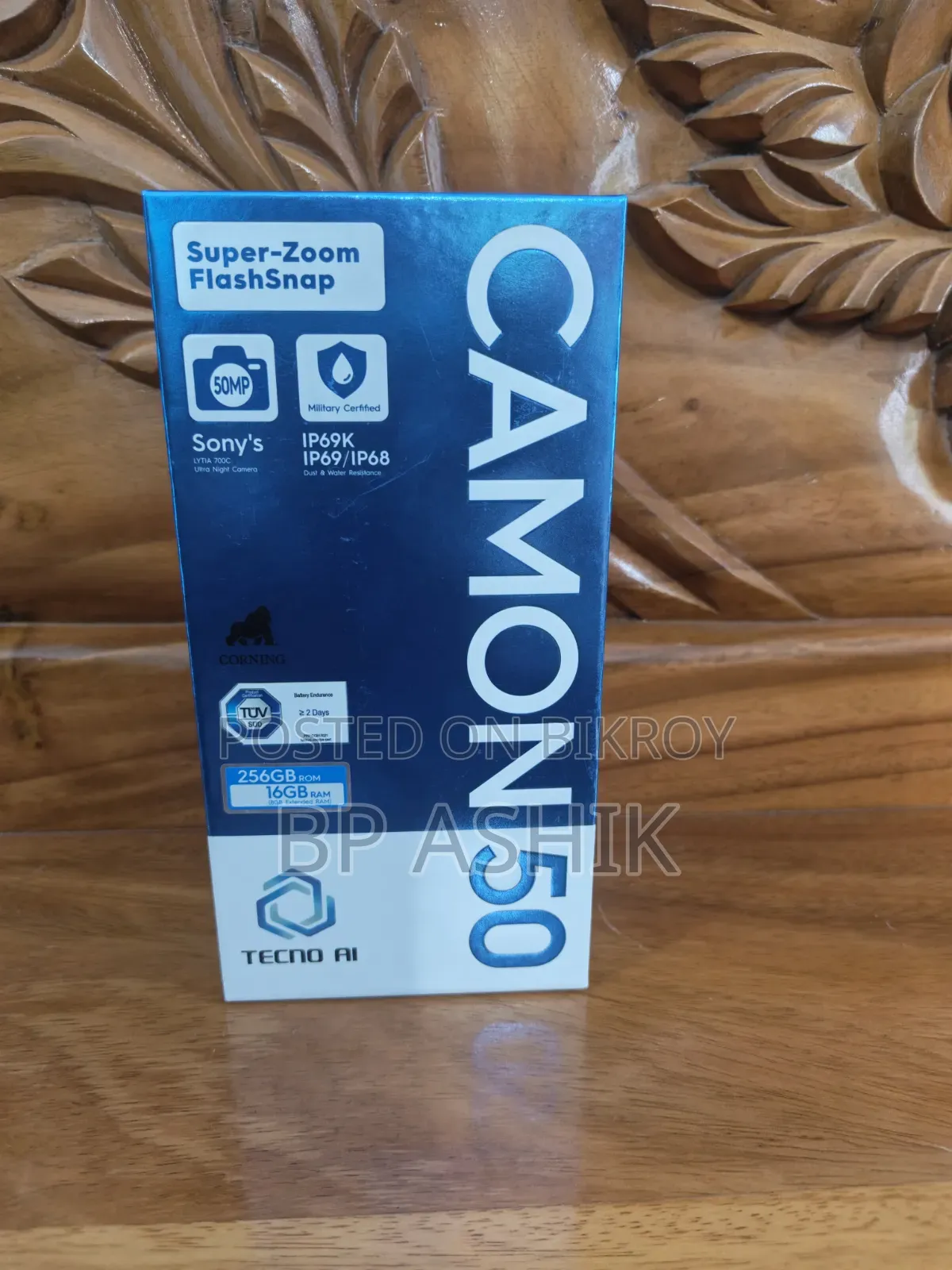 New Tecno Camon 50 256 GB Gray