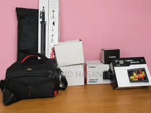 Canon 77d, Zoom, Ket, Prime Lans Softbox Full Setup. Body Condition
