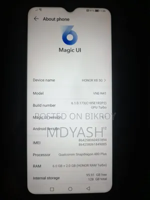 Honor X8 5G 128 GB Blue