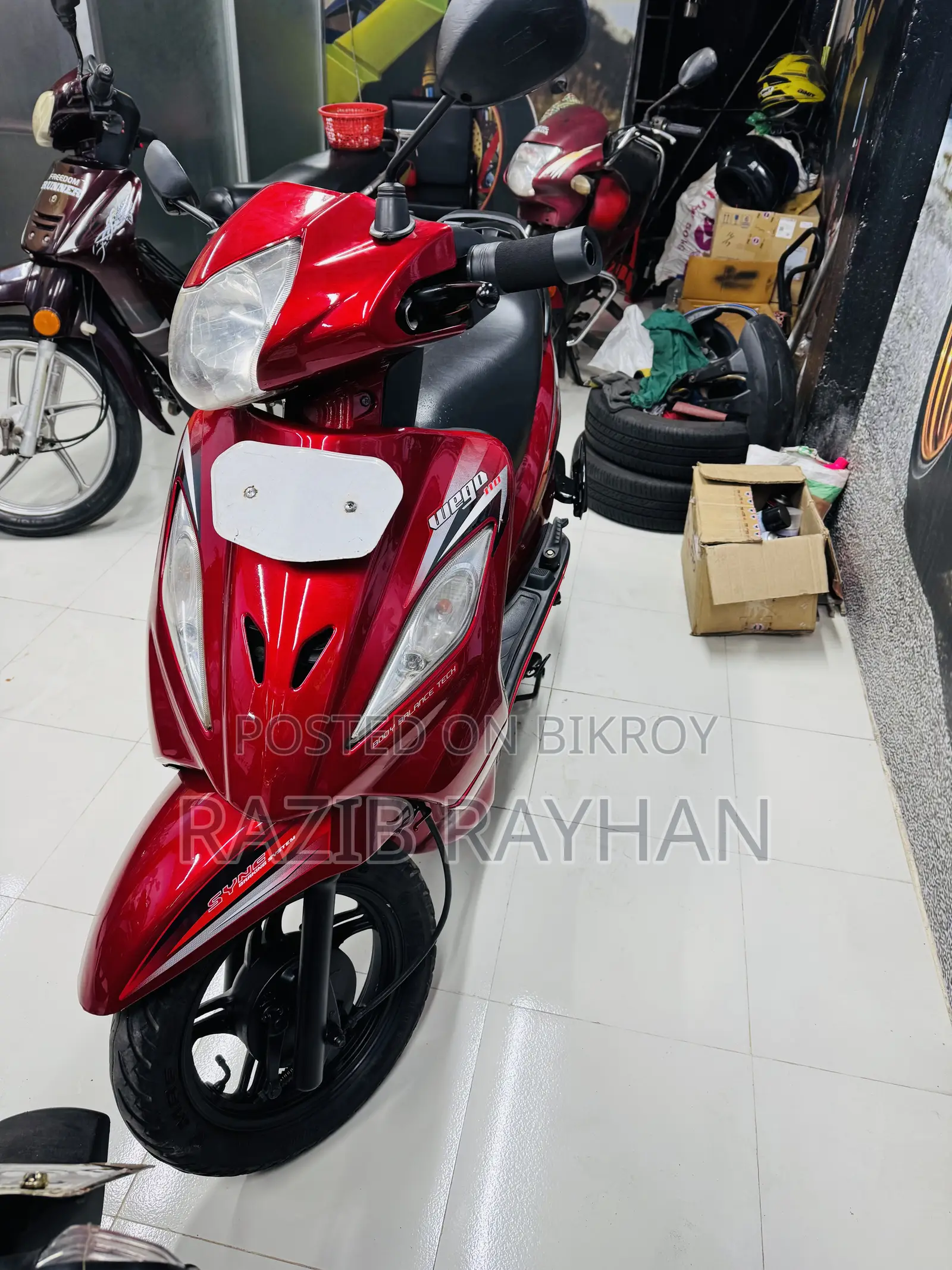 TVS Wego 2018 Red