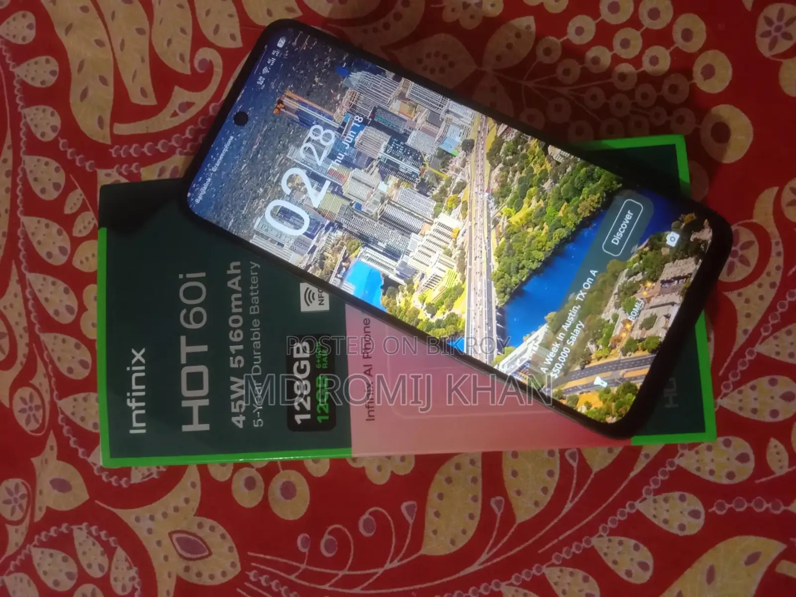 ইনফিনিক্স হট ৬০আই ১২৮ জিবি ব্ল্যাক