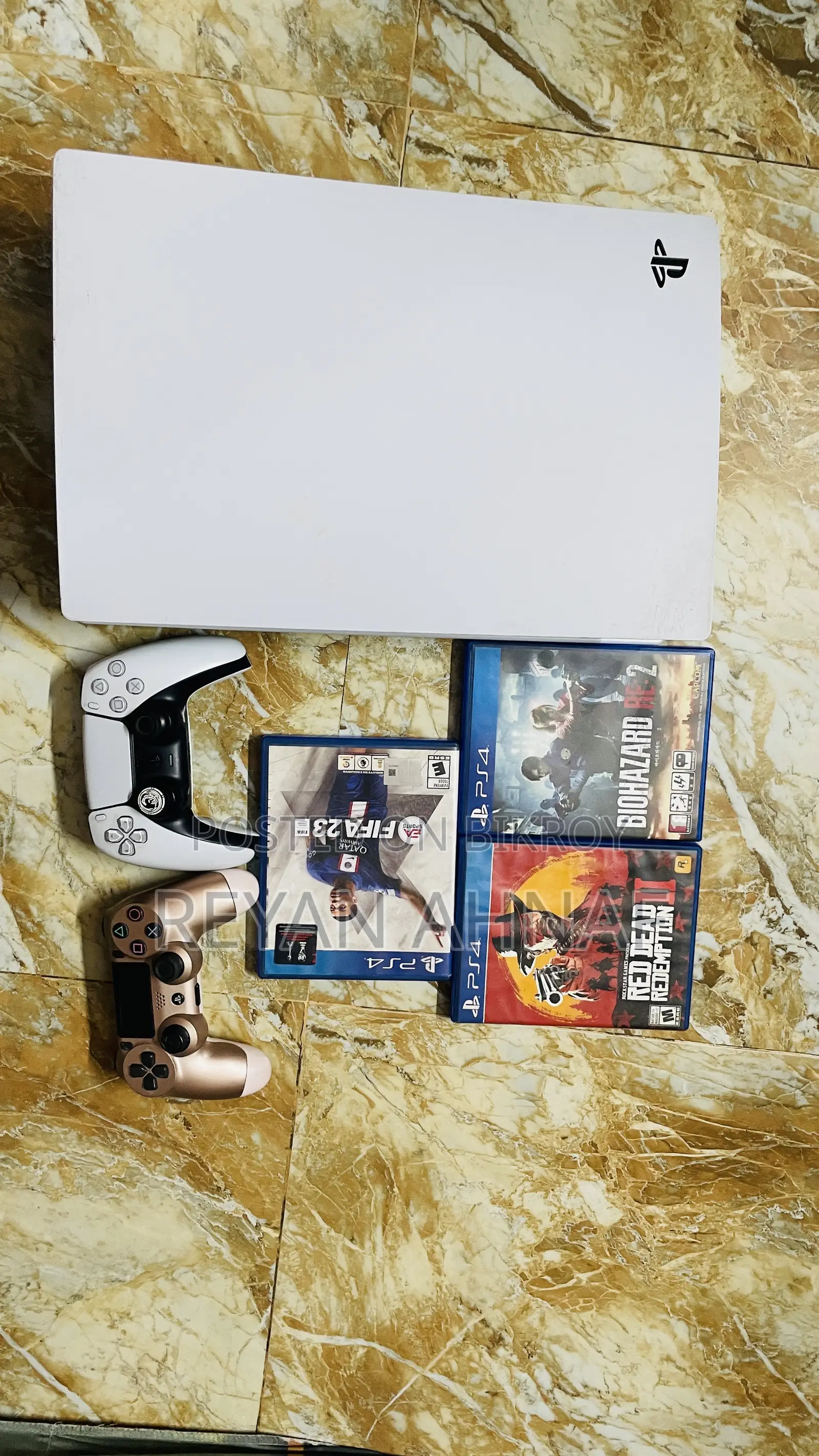 PS5 for Sale With 3 CDs and Extra Controller