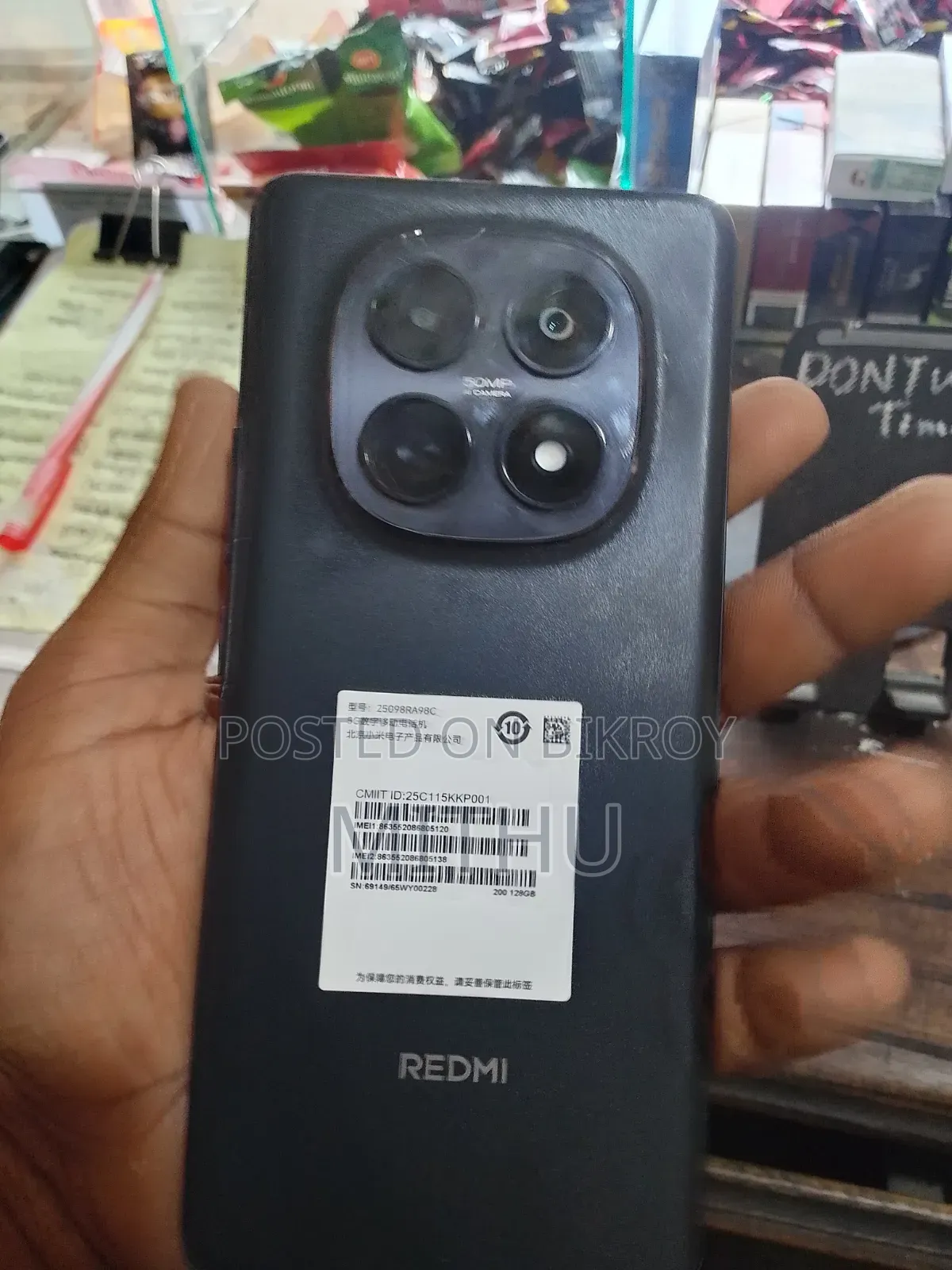 Xiaomi Redmi Note 15 128 GB Black