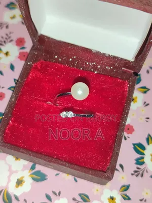 Elegant Pearl Ring With Box
