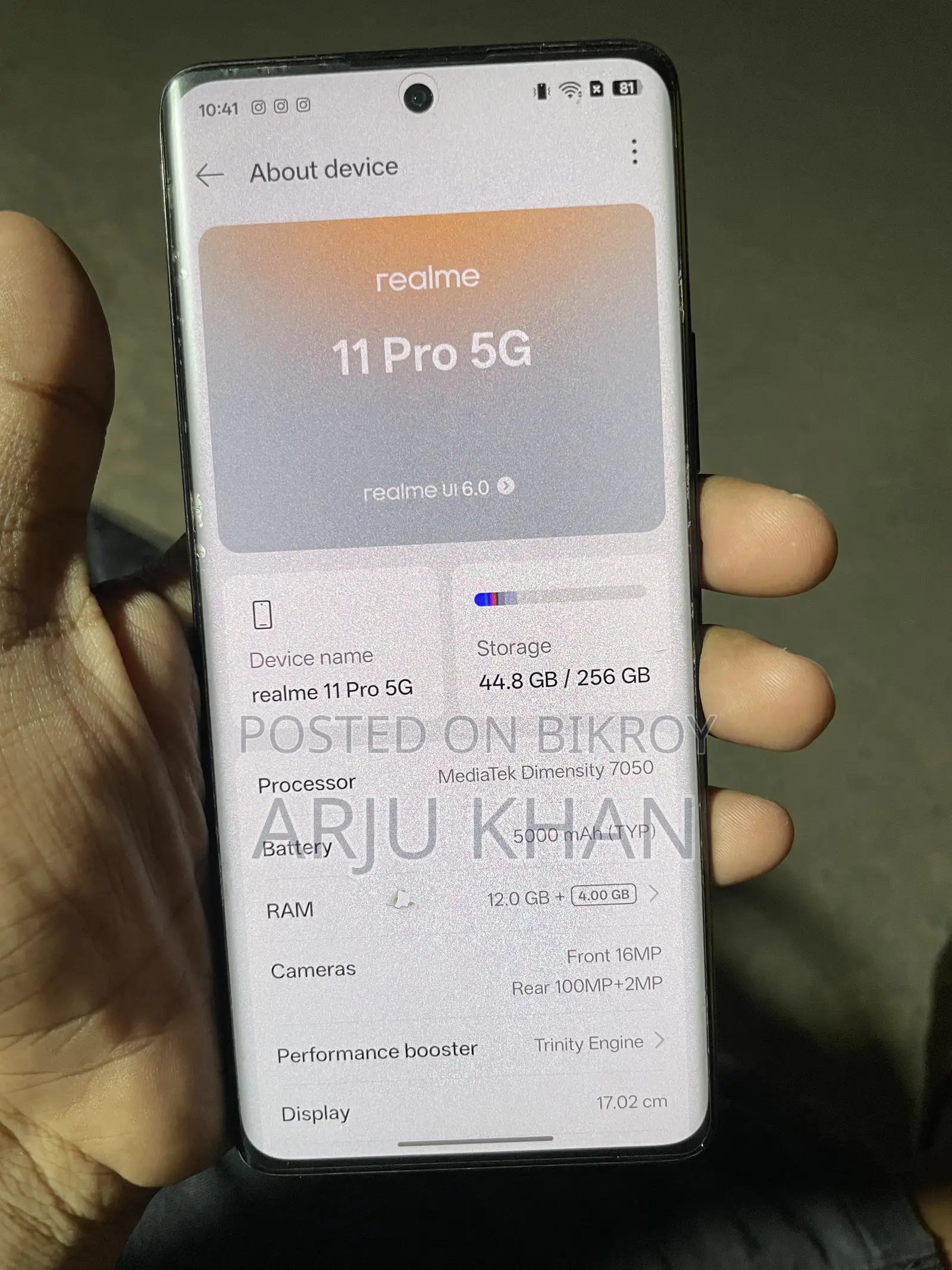 Realme 11 Pro 256 GB Black