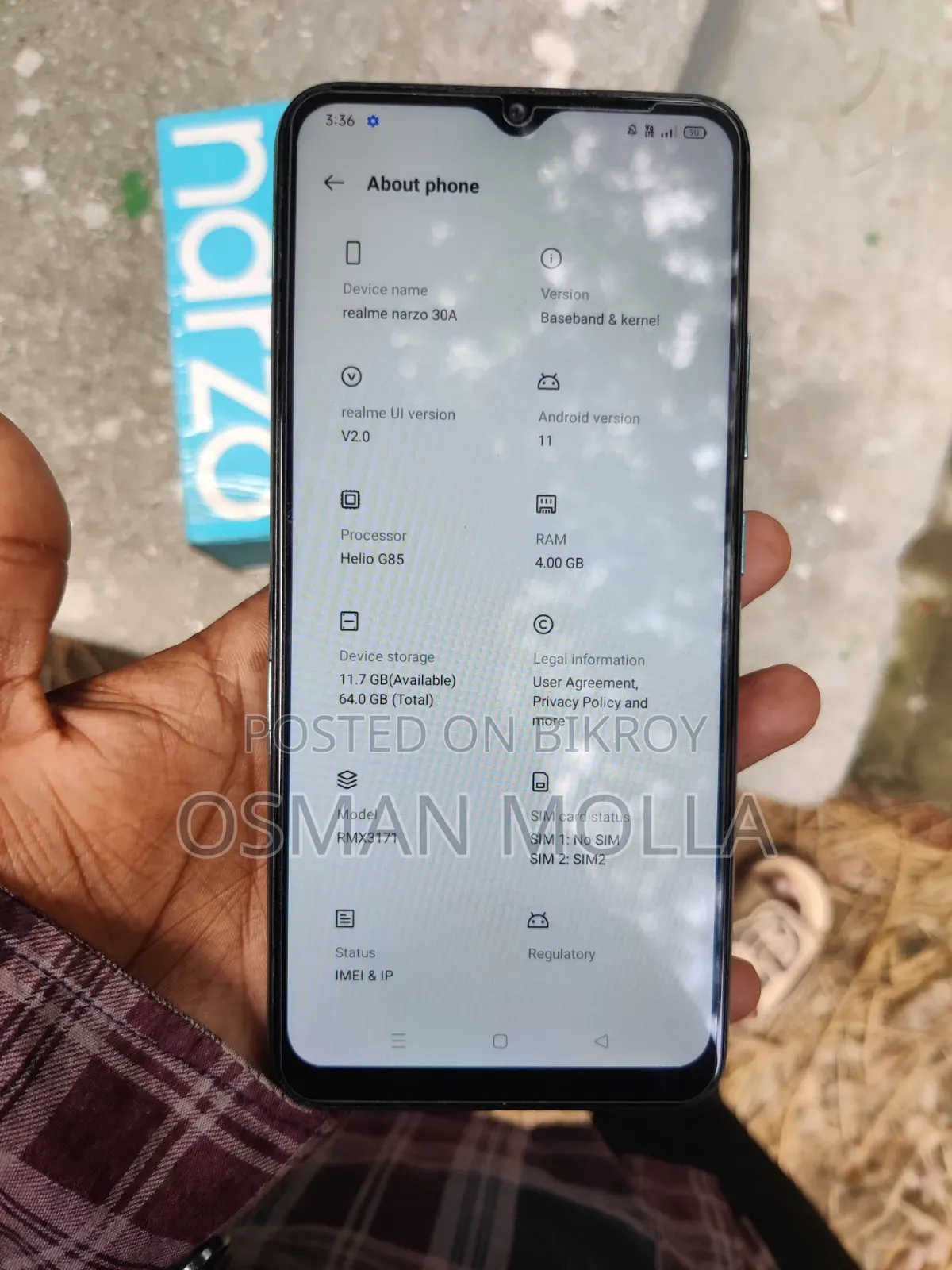 Realme Narzo 50 64 GB Blue