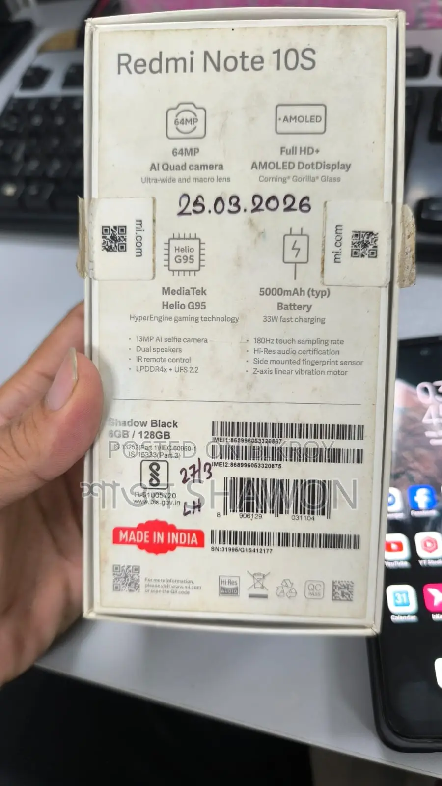 Xiaomi Redmi Note 10S 128 GB Gray