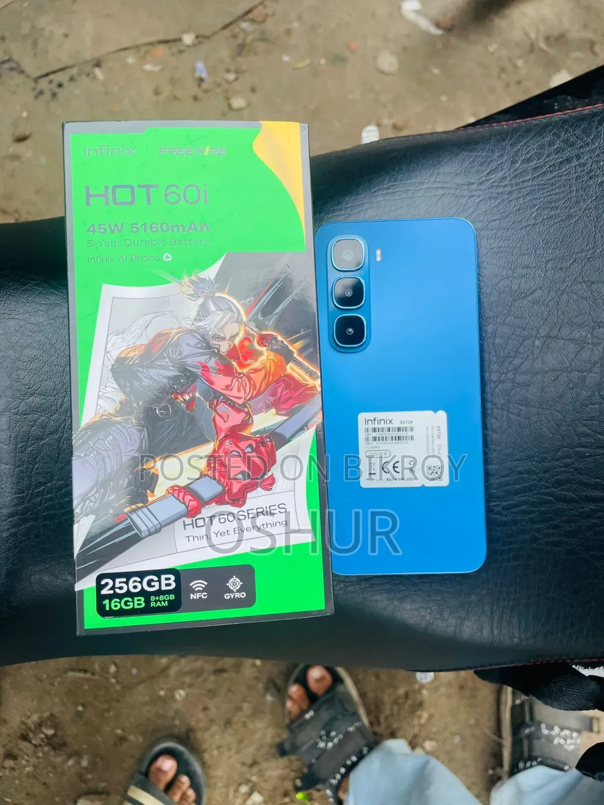 New Infinix Hot 60i 256 GB Blue
