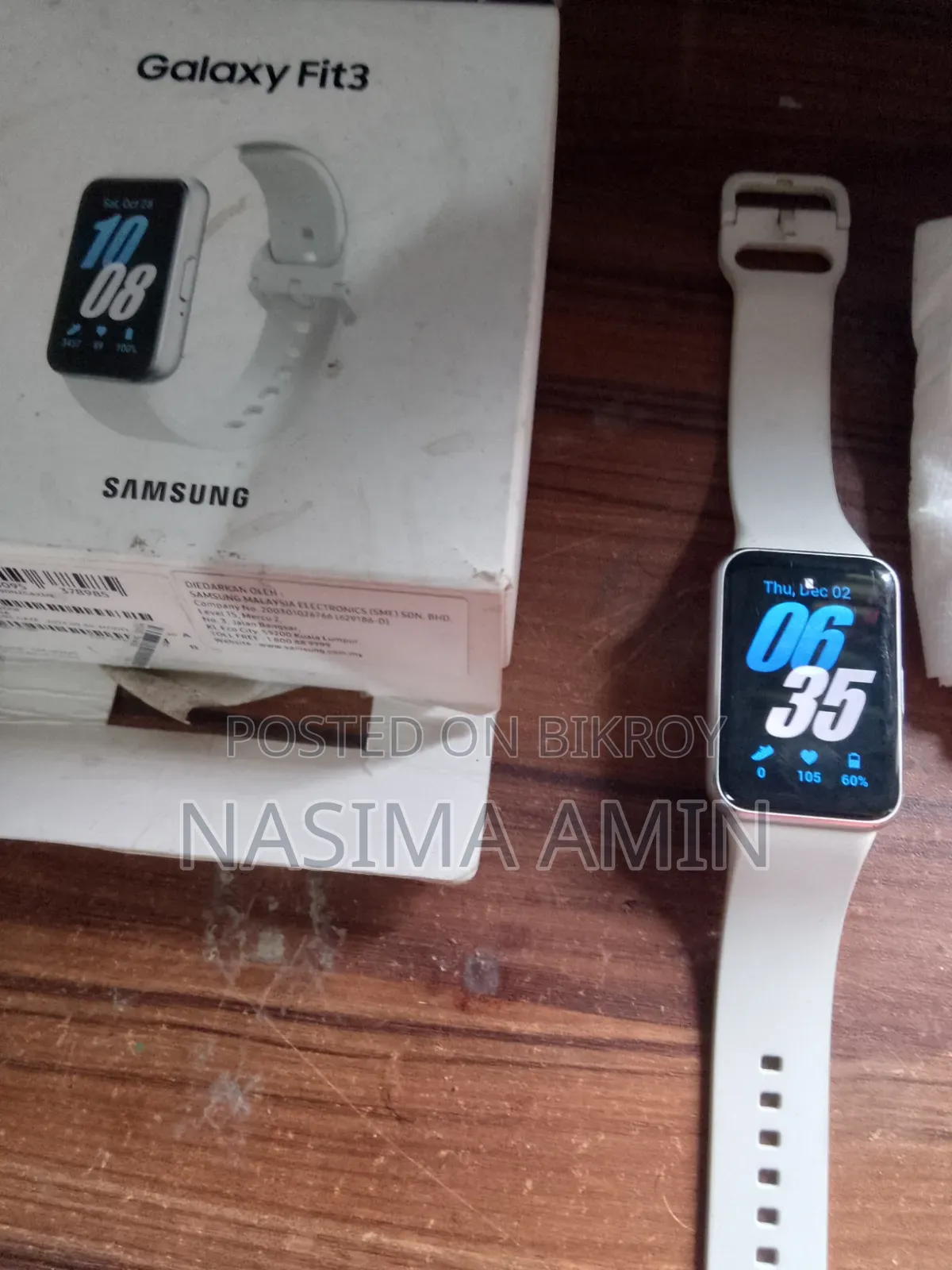 Title: Samsung Galaxy Fit 3 Smart Band - Good Condition