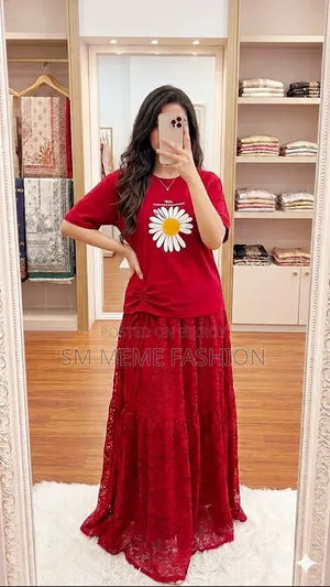 T-shirt and Skirt Set