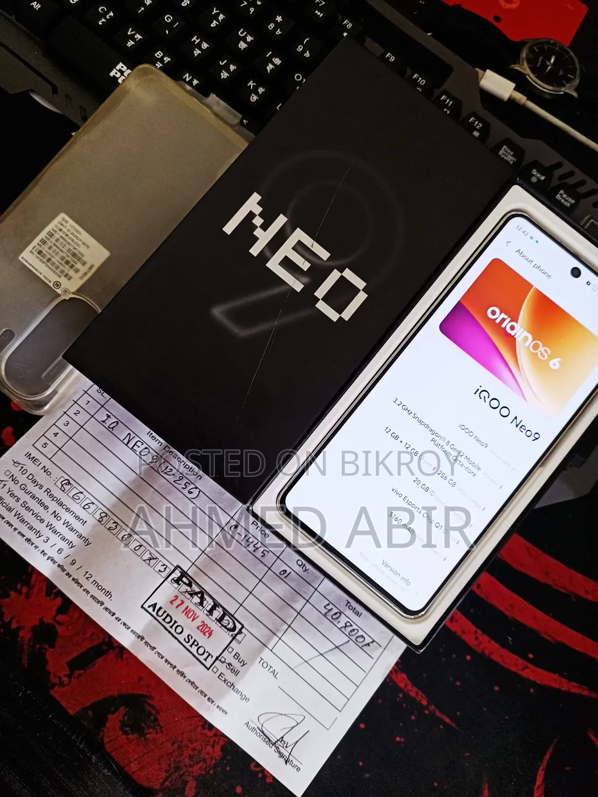 Vivo iQOO Neo9 256 GB White