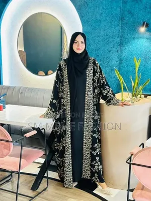 Full Bahar Embroidery Burqa (3-piece set)