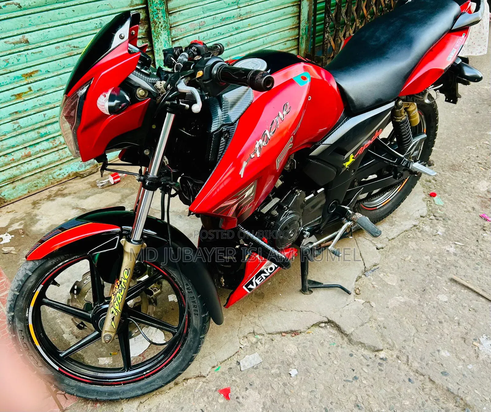 TVS Apache RTR 160 2V 2018 Red