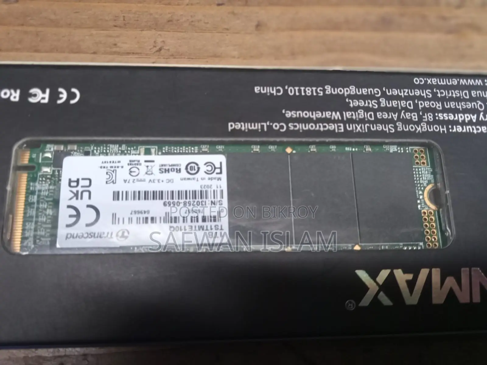 Transcend 1tb Nvme M.2 Ssd (Used Only 2 Hours)