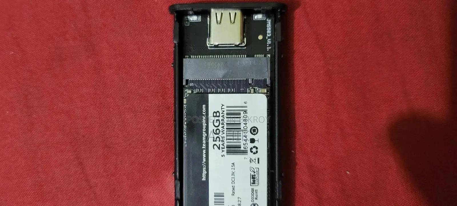 256GB SSD M.2 NVMe With Portable Case