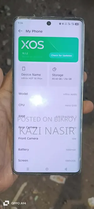Infinix Hot 50 Pro+ 4G 256 GB Gray