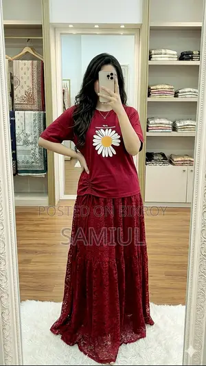 T-shirt and Skirt Set