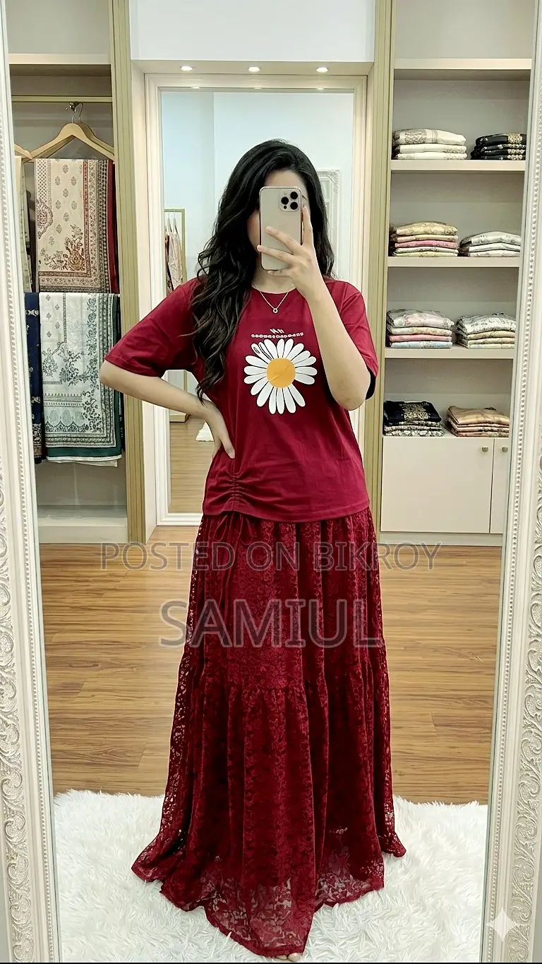 T-shirt and Skirt Set