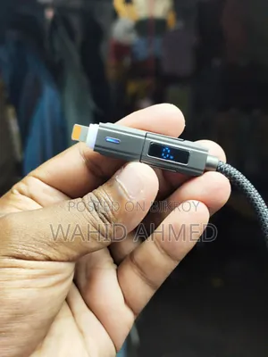পিডি টাইপ-সি টু আইফোন লাইটনিং/টাইপ-সি ক্যাবল উইথ ওয়াট ডিসপ্লে মিটার