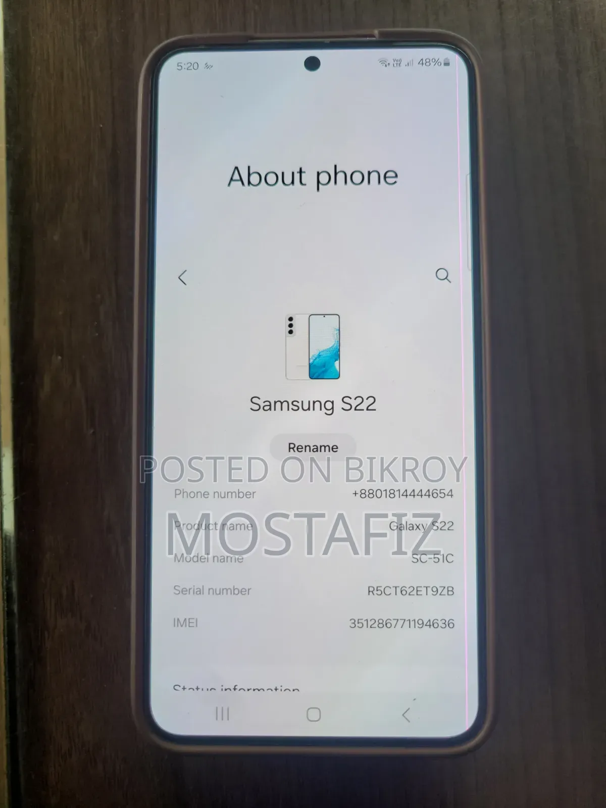 New Samsung Galaxy S22 5G 256 GB White