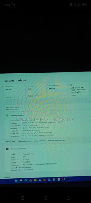 New Desktop Computer 8GB AMD Ryzen 5 SSD 128GB