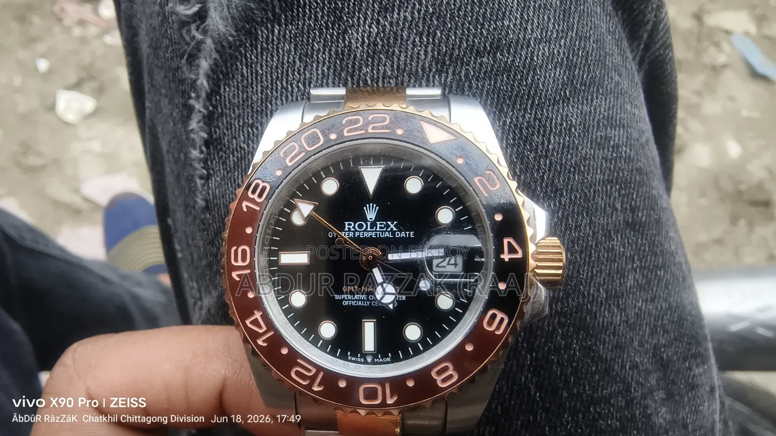 Rolex GMT-Master Ii "Root Beer" (High-Quality Replica/Copy)