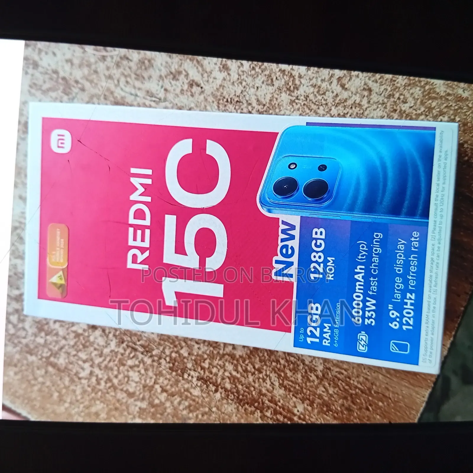 New Xiaomi Redmi 15 128 GB Black