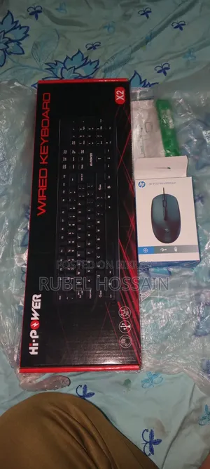 Hi-Power Wired Keyboard (X2) Mouse: HP M10 Wired Mouse