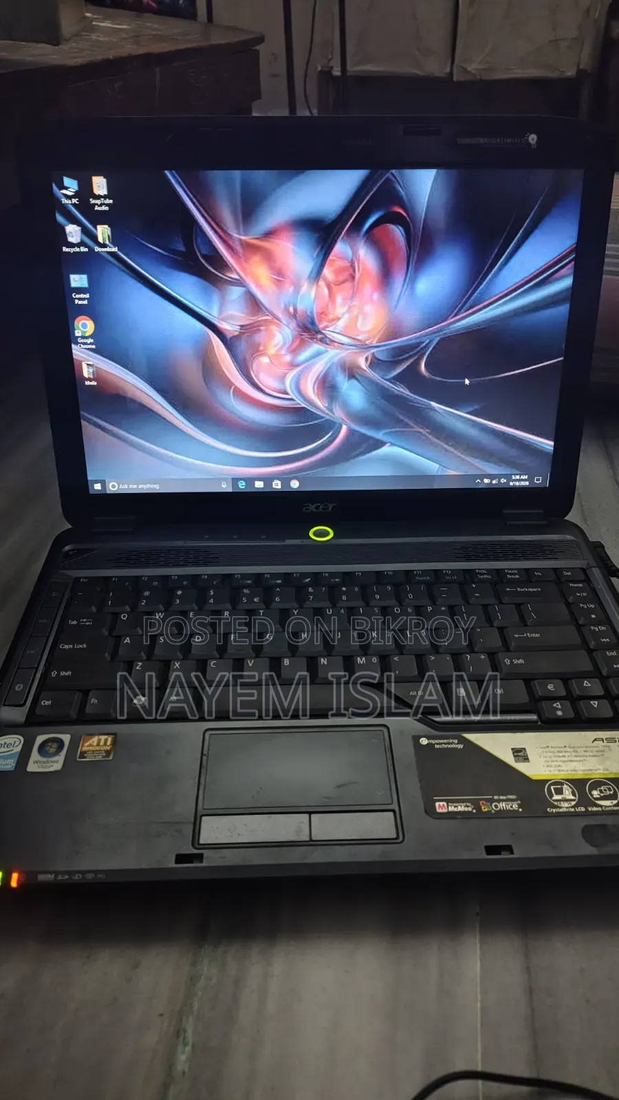 Laptop Acer Aspire E5-572g 3GB Intel Celeron SSHD (Hybrid) 320GB
