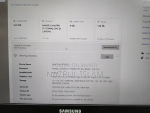 Laptop Samsung Notebook Odyssey 16GB Intel Core i7 SSD 1T