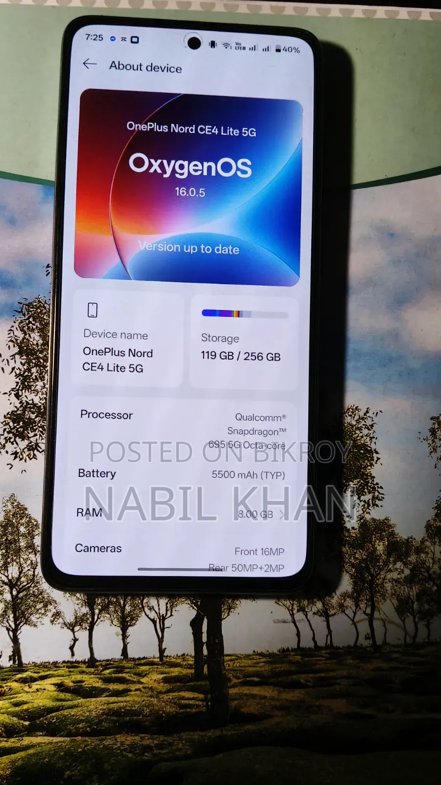 New OnePlus Nord CE4 Lite 256 GB Silver