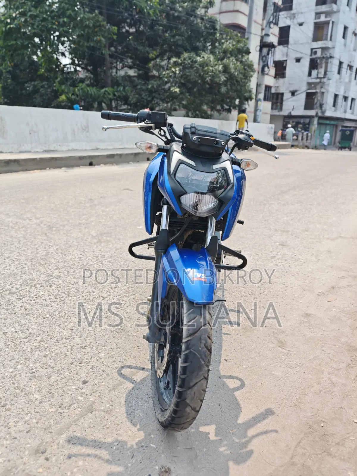 New TVS Apache RTR 160 4V 2024 Blue