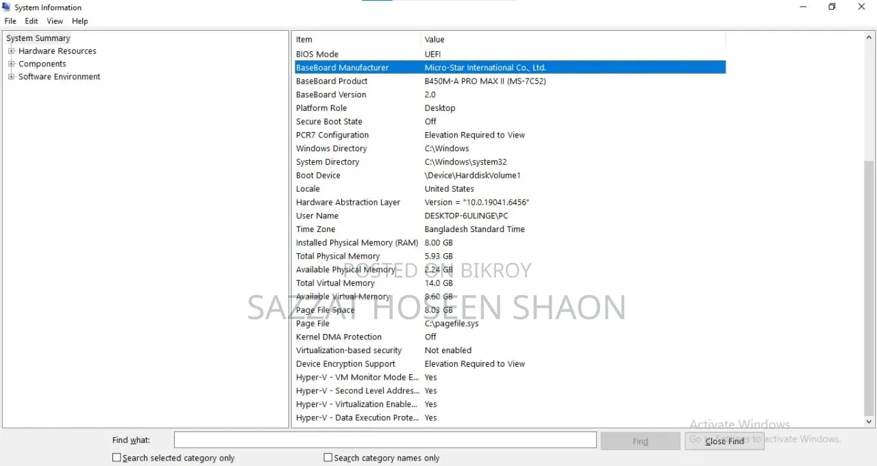 Desktop Computer 8GB AMD Ryzen 5 SSD 128GB