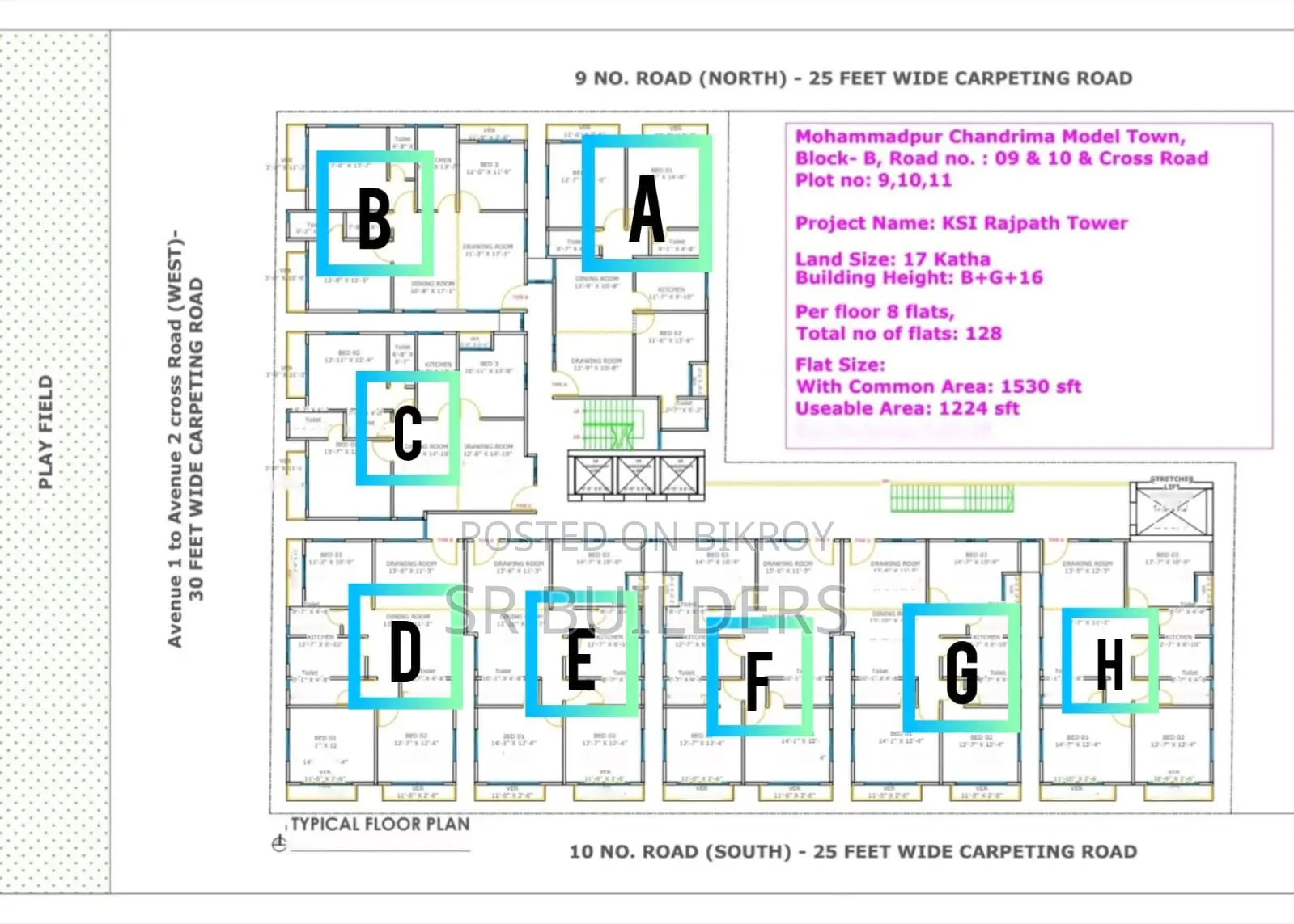 3-Bedroom Apartment In Ksi Rajpath Tower, Mohammadpur For Sale