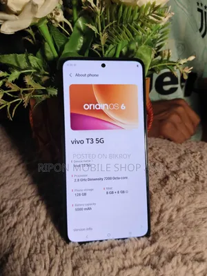 নতুন Vivo T3 ১২৮ জিবি কালো