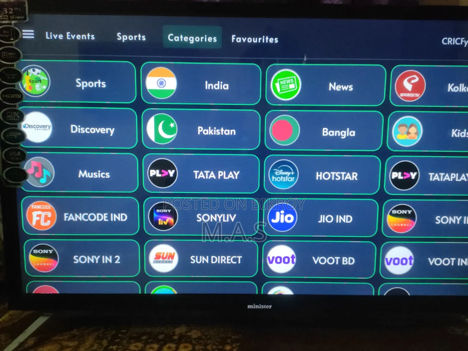 Minister 32" Smart Android LED TV