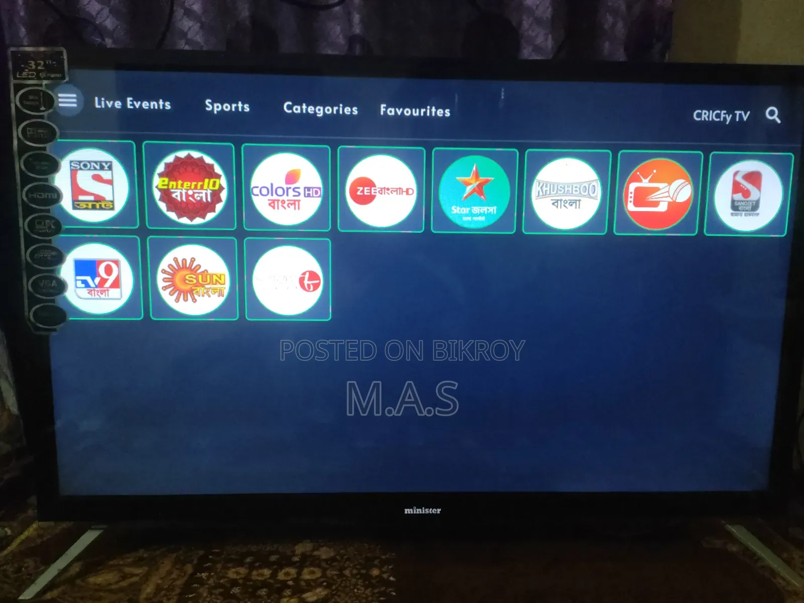 Minister 32" Smart Android LED TV