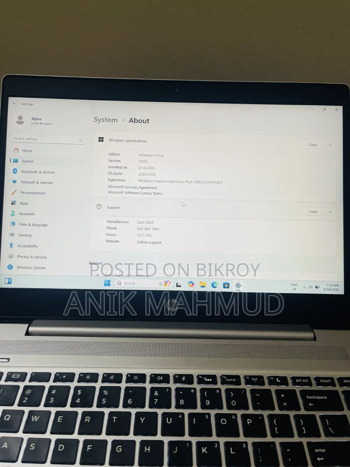 Laptop HP ProBook 440 G6 16GB Intel Core I5 SSD 256GB