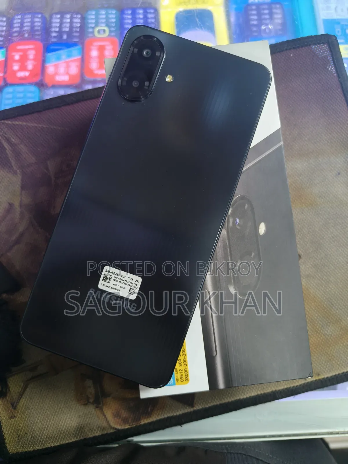 নতুন স্যামসাং গ্যালাক্সি এ০৭ ১২৮ জিবি কালো