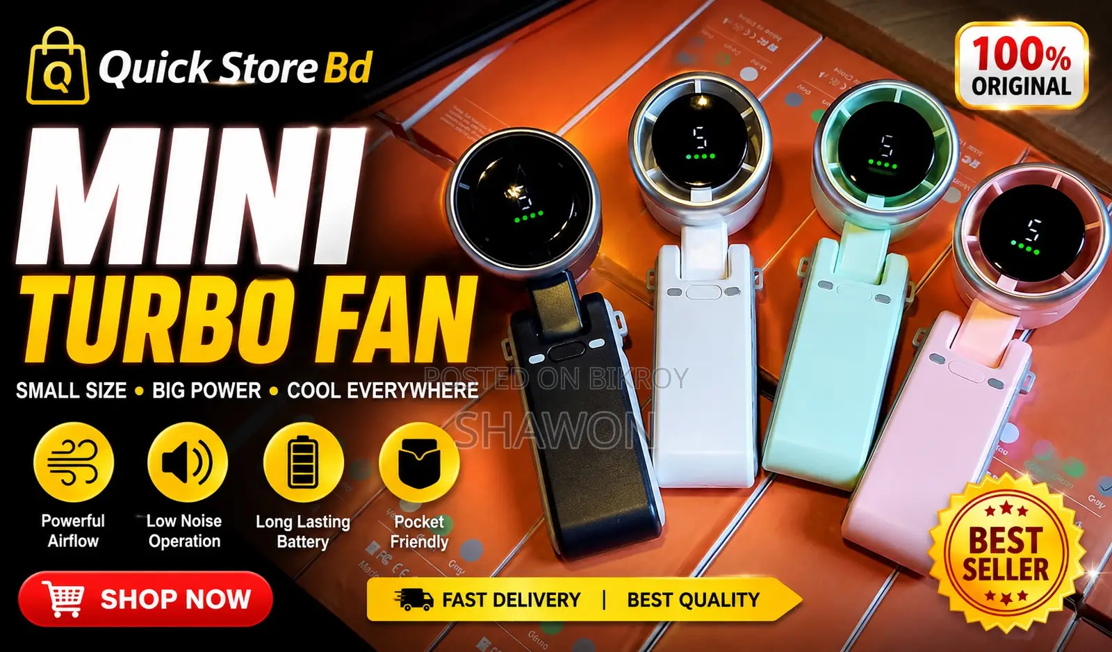 Portable Turbo Mini Fan