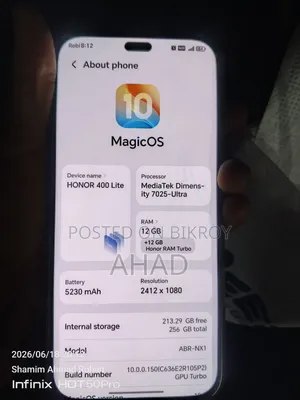 New Honor 400 Lite 256 GB White